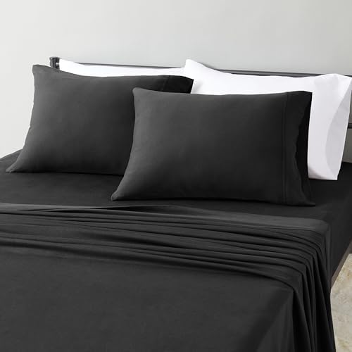 Amazon Basics 100% Cotton Jersey Bed Sheet Set, Breathable by AmazonBasics