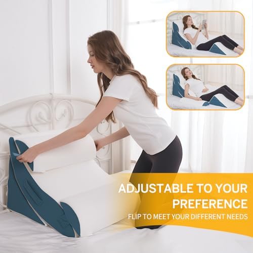 Wedge Pillow Set for After Surgery – 5PCS Orthopedic Bed Wedge Pillow Set for - Image 2