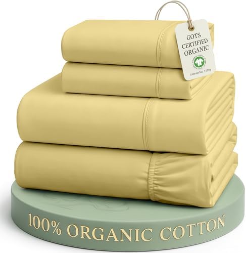 LANE LINEN Full Size Bed Sheets 100% Organic Cotton Soft 4pc by LaneLinen