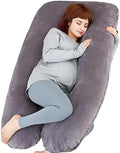 MOON PINE Pregnancy Pillow, U Shaped Full Body Pillow by MOONPINE