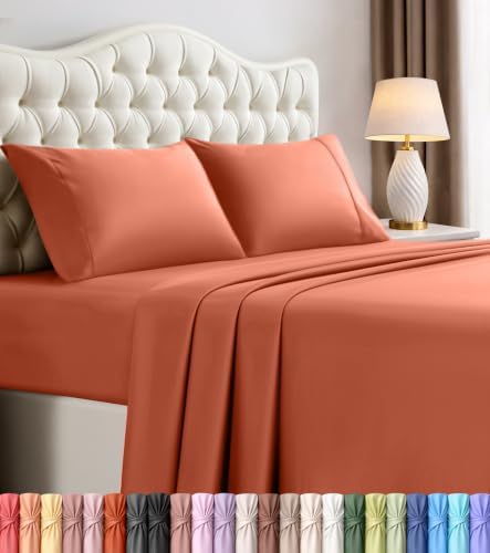 Queen Sheets Set, 4 Pieces 16" Deep Pocket Hotel Luxury Bed Sheets by UTOPIABEDDING