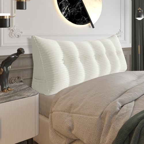 Headboard Pillow Queen, Bed Wedge Pillow Headboard Headrest by Bncktrd
