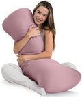 SleepCloud Weighted Body Pillow 8lbs, Cooling Tencel Cover, 48” x 14” XL by SleepCloudBodyPillows