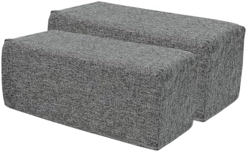 2 Pack Couch Arm Rest Pillow, High Density Foam Armrest Cushion, Removable & by MMuteTouch