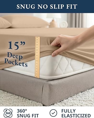 LANE LINEN 100% Organic Cotton Sheets Set, Pure Organic Cotton Long- Staple - Image 7
