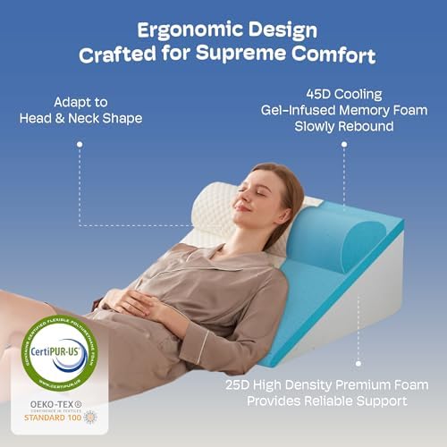 3PCS Wedge Pillow, Orthopedic Wedge Pillow - Image 2