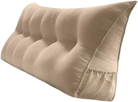 Peachwell Handmade Headboard Pillow- Triangular Wedge Support Large Bolster by PEACHWELL