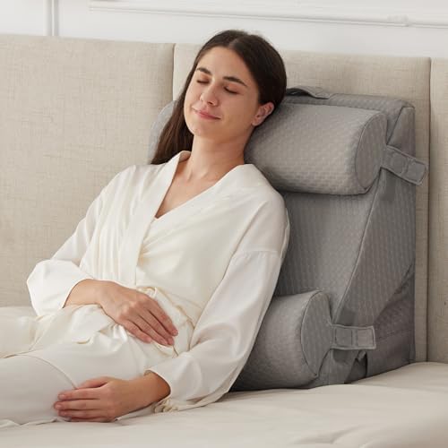 Ruqmuis Wedge Pillow Set for After Surgery, Incline Pillow Wedge for Headboard by Ruqmuis