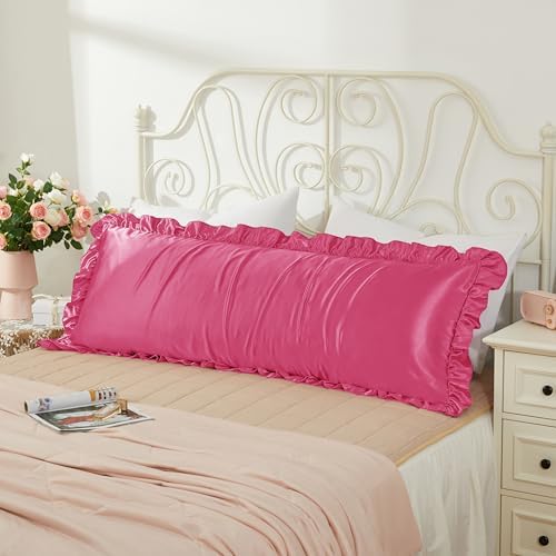 Peach Red Satin Pillowcases Body Pillow - Image 2