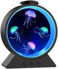 Jellyfish Lamp for Sleep Anxiety Calming Night Light for Bedroom(Black) by Eyesound
