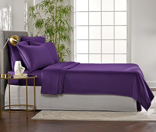 Pure Bamboo King Sheets, Genuine 100% Organic Viscose Derived from Bamboo Bed - Image 4