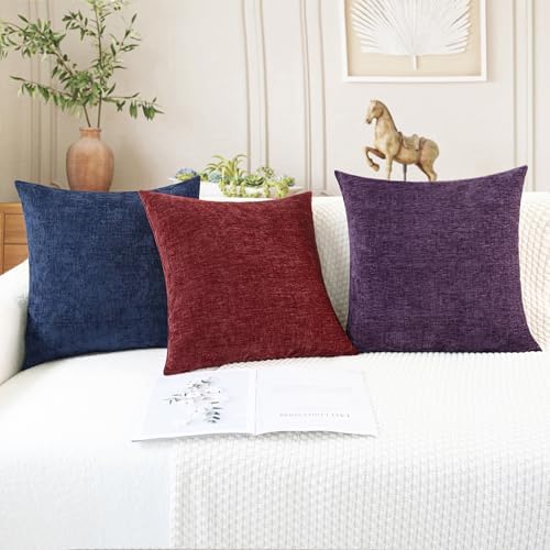 CaliTime Decorative Couch Throw Pillow Covers 26 X 16 Inches Navy Blue - Image 5