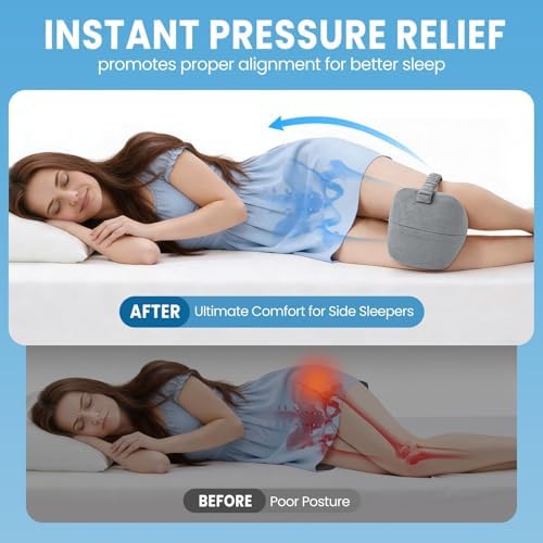 Memory Foam Knee & Leg Pillow for Side Sleepers - Image 3