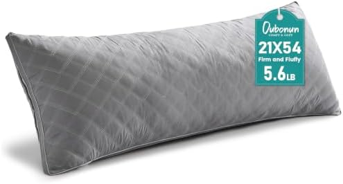 Oubonun Full Body Pillow for Side Sleeper, Adjustable Firm Long Bed Pillow by Oubonun