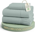 LANE LINEN Twin Bed Sheet Set 100% Organic Cotton Percale 3pc by LaneLinen