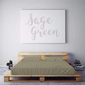 PeachSkinSheets Night Sweats: The Original 1500TC Soft Queen/Full Duvet Cover Set SAGE Green