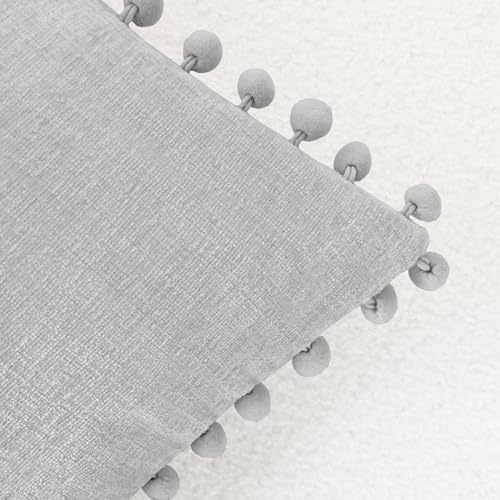 CaliTime Decorative Couch Throw Pillow Covers 20 X 20 Inches Moonbeam Gray - Image 3