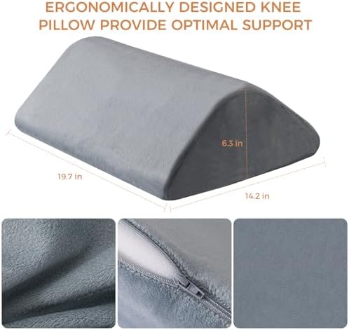 Knee Wedge Pillow 6.3'' for Post-Surgery Recovery-Leg Elevation Support for - Image 2