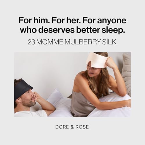 Dore & Rose Deep Sleep Mask, 100% Pure Silk Eye Mask - Image 6