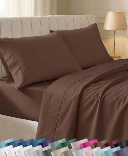 California Design Den Soft 100% Cotton Sateen Full Deep Pocket Sheet Sets by CaliforniaDesignDen