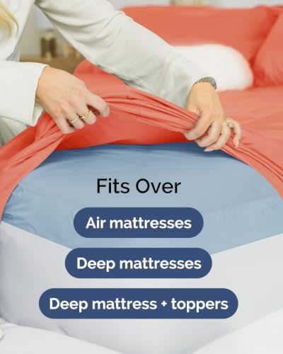 CGK Linens 2 Pack Extra Deep Queen Fitted Sheets - Image 7