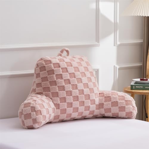Aimuan Checkered Reading Pillow Bed Rest Wedge Backrest Checkerboard Pillow - Image 5