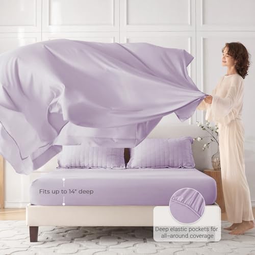 MUXHOMO 7 Pieces Oversized King Comforter Set, Seersucker Bed in a Bag - Image 3