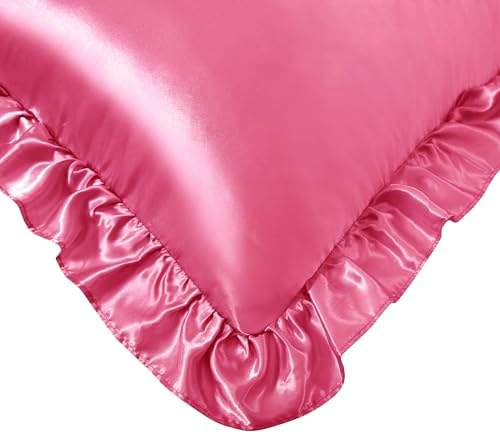 Silky Satin Ruffled Pillow Cases - Image 6