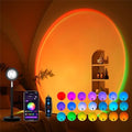 Tsrarey Sunset Lamp Projection, Not Only 21 Colors Sunset Lights, 180 Degree Rotation Led Light, Push Button Switch & APP Control Projector for Party Bedroom Decor by Tsrarey