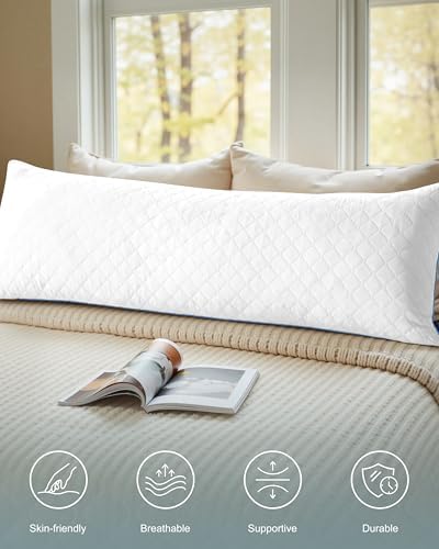 YZ HOME Long Body Pillow for Adults, Firm Body Pillow Shredded Memory Foam - Image 2