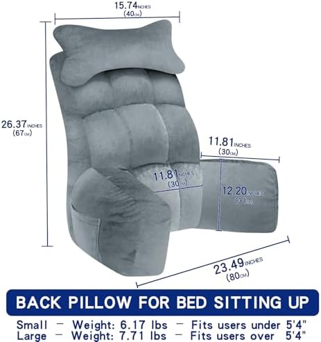 YDCEULARDOH Reading Pillow for Bed Adult – Large Bed Pillow - Image 6