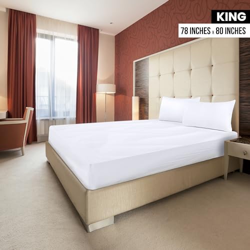 Pack of 6 King Fitted Sheet, Fits Up to 15 Inch Deep Pocket - Image 2