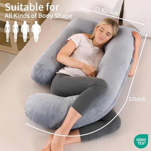 U Shaped Pregnancy Pillow for Sleeping, Maternity Pillow for pregnant women - Image 2