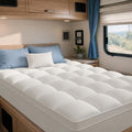 ELEMUSE RV Short King Mattress Topper, Thick Pillow Top Mattress Pad by ELEMUSE