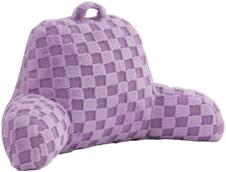 Aimuan Reading Pillow Checkered Bed Rest Wedge Backrest Checkerboard Pillow by AIMUAN