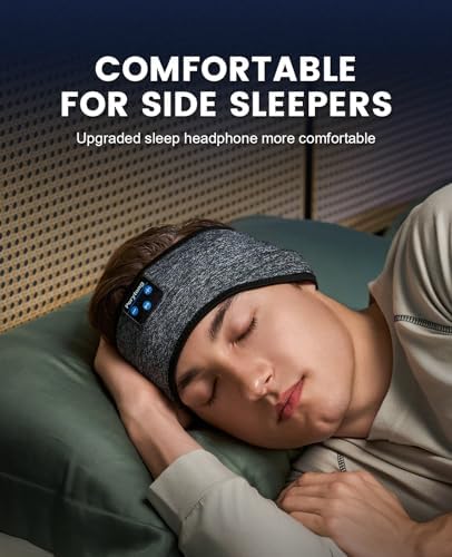 Sleep Mask and Bluetooth Headband Headphones Combo, Finally Sleep Through the - Image 2