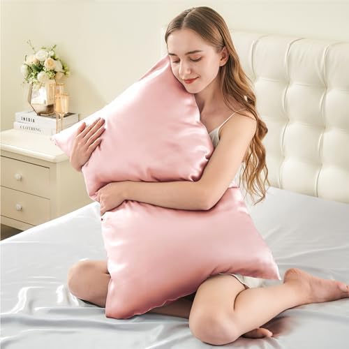 INFIIXSO Silk Pillow Cases 2 Pack, Standard Size, Hidden Zipper - Image 3