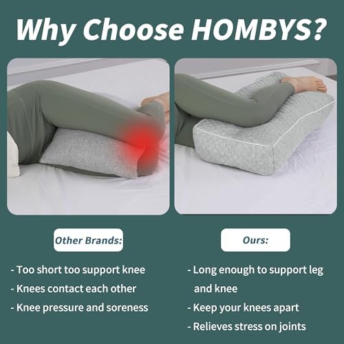 HOMBYS Shredded Memory Foam Knee Pillow - Image 5