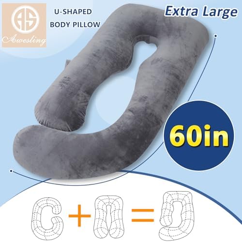 Shredded Memory Foam U Shaped Pregnancy Pillow - Image 5