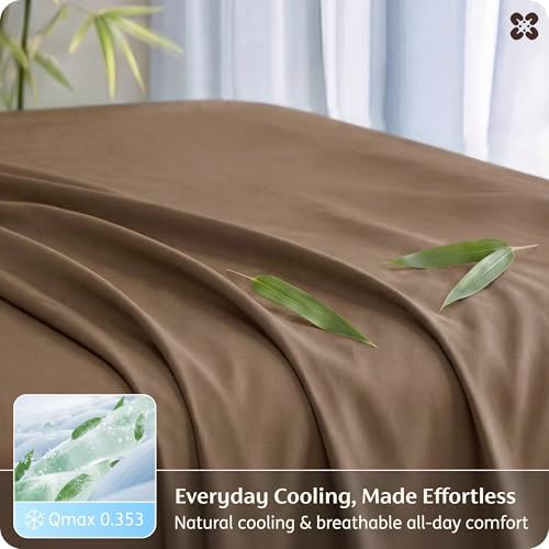 Bedsure PureWoven 100% Rayon Derived from Bamboo, Twin XL Sheets, 3 Pieces - Image 3
