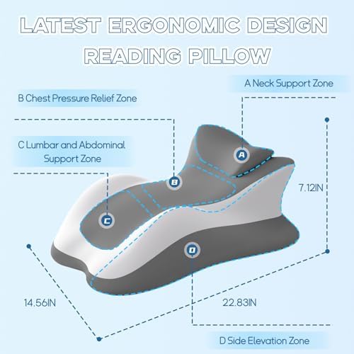 Memory Foam Ergonomic Reading Pillow - Image 2