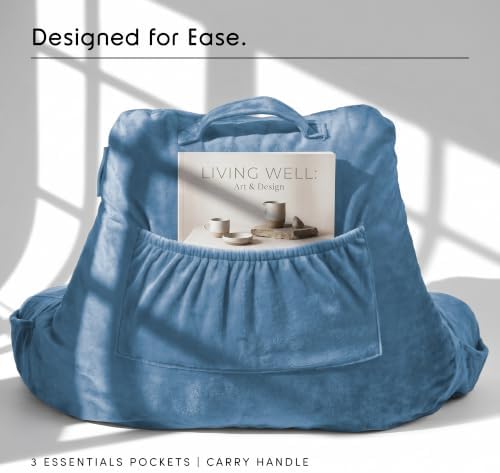 Nestl Reading Pillow for Bed, Back Pillow for Sitting Up in Bed - Image 4