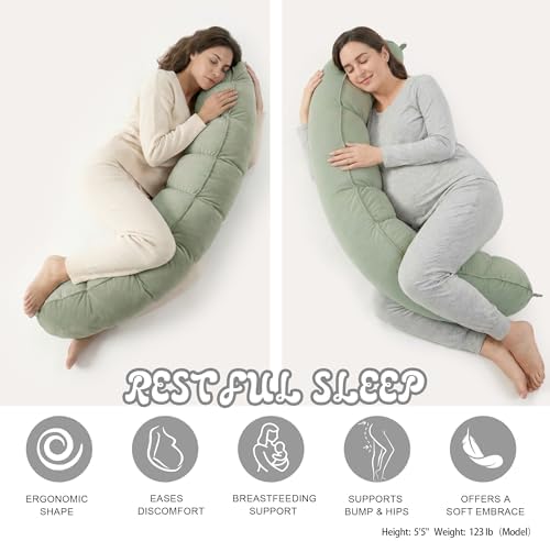 Peallow – Long Round Body Pillow - Image 5