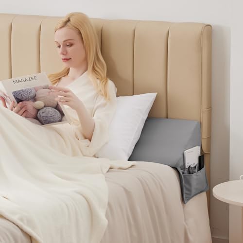 MEGCXIT Queen Bed Wedge Pillow for Headboard - Image 6