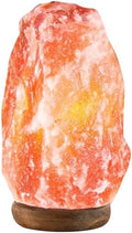 UMAID Himalayan Salt Lamp 8–10"(7–11 lb) Dimmable Pink Rock Salt Lamp with Wooden Base & Night Light Bulb, Spa Decor for Meditation Room, Massage Stones Ambiance, Desk & Bedroom,Gifts for Men & Women by UMAID