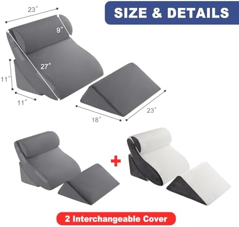 4PC Orthopedic Bed Wedge & BBL Surgery Pillow Set - Image 2