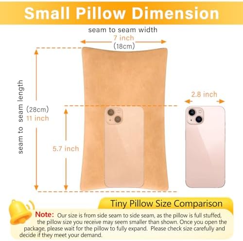 1 MIDDLE ONE 2 Pack Small Pillow, Memory Foam Mini Pillow 11 X 7 Inches - Image 3