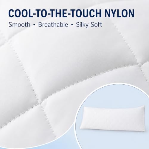 KISSKI Cooling Body Pillow Cover, Quilted Pillowcase - Image 3