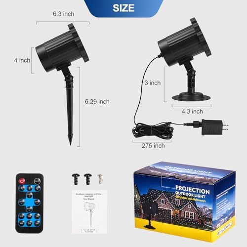 Outdoor RGB Laser Projector Lights 3 Color Starry Sky Firefly Effect - Image 6