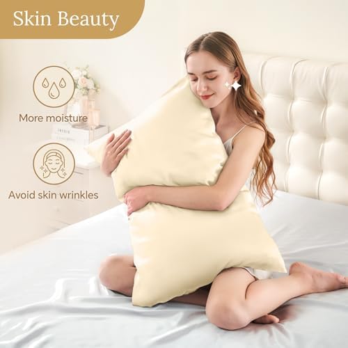 INFIIXSO Silk Pillow Cases King Size Set of 2, Hidden Zipper - Image 3
